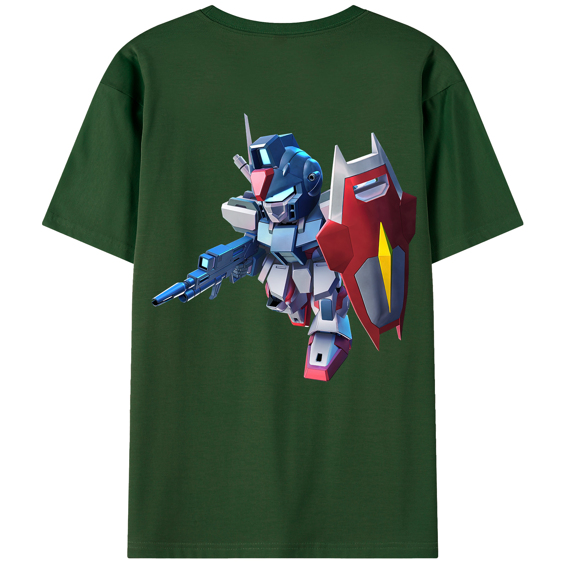（画像用） 機動戦士ガンダム Mobile Suit Gundam 綿100％半袖Tシャツ（背面プリント）